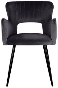 Set 2 buc scaune de sufragerie Shelba (negru) . 1075767