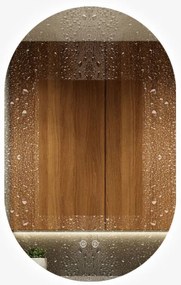 Oglindă Baie LED și Dezaburire Elit's Premium cu Senzor Touch, Lumina Rece, Caldă și Neutră, 50x80cm,Iluminare spate