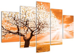 Tabloul cu pomul portocaliu (150x105 cm)