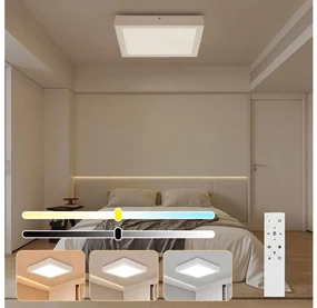 Plafonieră LED dimabilă pentru baie Brilagi FRAME SMART LED/24W/230V IP44 alb + telecomandă