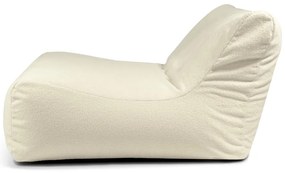 Fotoliu bean bag crem cu tapițerie din țesătură bouclé Sofa Lounge – SLOWDOWN