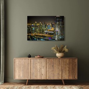 Tablou cu oraș nocturn (90x60 cm)