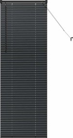 vidaXL Jaluzele venetiene Manual Negru 175 x 65 cm Aluminiu