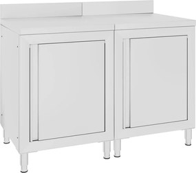 vidaXL Dulap blat de lucru comercial, 120x60x96 cm, oțel inoxidabil