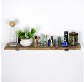 Raft decorativ de perete Dupone 9 (Nuc + negru) . 1093659