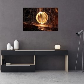 Tablou cu bilă iluminată (90x60 cm)