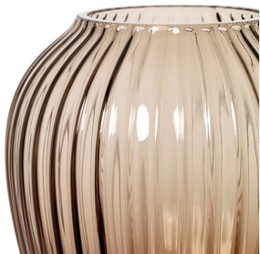 Vază din sticlă Kähler Design Omaggio, înălțime 18,5 cm, maro