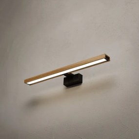 Brilagi - Iluminare LED pentru oglindă de baie 3în1 WOODY MIRROR LED/12W/230V IP44 negru/stejar