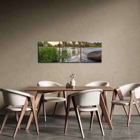 Tablou - Podul de cale ferată Richmond (cu ceas) (90x30 cm)