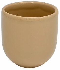 PAHAR CAFEA NOVUM BEJ DESCHIS (PANTONE Brazilian Sand, 250ML) GRESIE GLAZURATA MANUAL