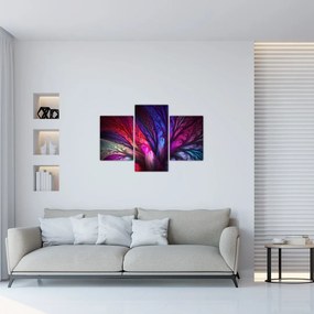 Tabloul abstract cu copacul (90x60 cm)