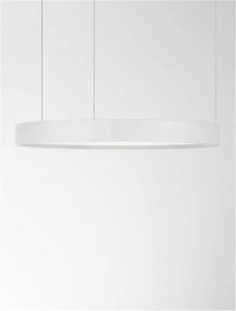Lustra LED suspendata design modern circular PERRINE D-40cm alba