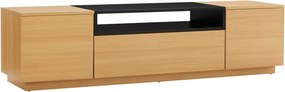 Comoda TV LOFT 160cm natur/ negru