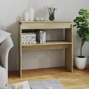 808317 vidaXL Masă consolă, stejar sonoma, 80x30x80 cm, PAL