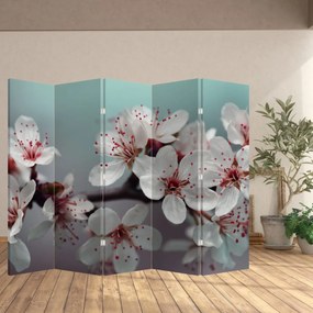 Paravan - Floare - roșie (210x170 cm)