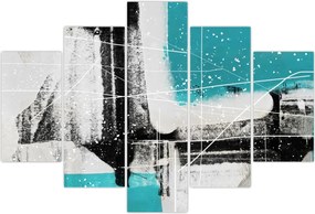 Tablou - Abstract turcoaz (150x105 cm)
