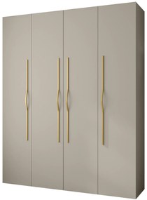 Dulap de haine 200 cm Carmela 40-2 (Cașmir + Auriu). 1126588
