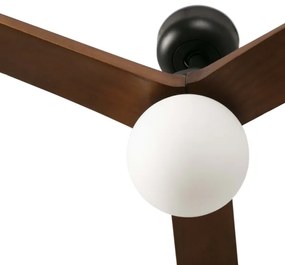 FARO 34276WT-11L - Ventilator KLIM L 1xE27/15W/230V nuc/ negru Ø150cm WT+DO