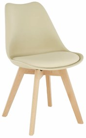 Scaun, cappuccino vanilie fag, BALI 2 NEW - Livrare rapida Bej