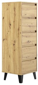 Comodă Brisas 3 (stejar artisan + negru) . 1116261