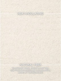 Covor crem țesut manual rotund din lână ø 200 cm Puristic Knots – Elle Decoration