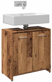 vidaXL Dulap pentru chiuvetă baie lemn vechi 60x33x60cm lemn prelucrat