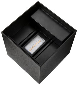 Aplica LED de exterior ambientala stil nordic IP44 Milda negru