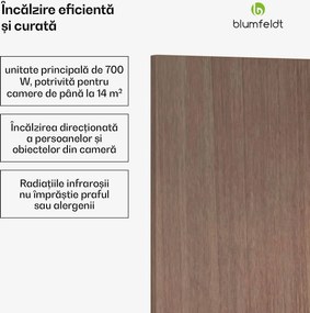 Blumfeldt Heat Square| Încălzire cu infraroșu, Control WiFi, 700 W, IP44