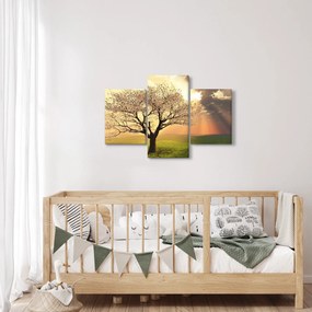 Tablou cu copac pe luncă (90x60 cm)