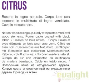 Lustra lemn design natural CITRUS-1 SP1 159843