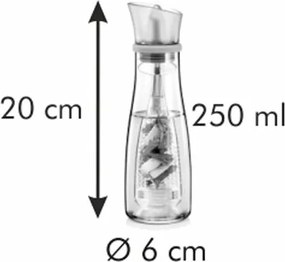 Recipient pentru ulei cu infuzor pentru condimente Tescoma VITAMINO,Metallic Line, 250 ml, 250 ml