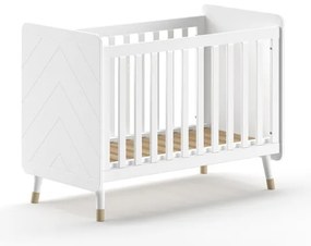 Set Mobilier Complet pentru Bebeluși, 4 Piese, Alb Satinat (Pin Masiv și MDF) – Billy – Vipack
