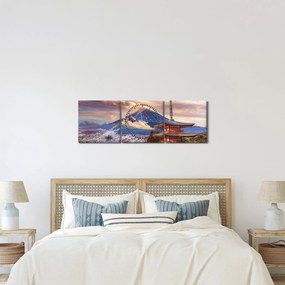 Tablou - Muntele Fuji (cu ceas) (90x30 cm)