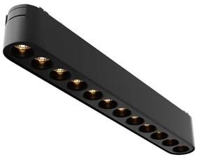 Modul LED, accesoriu pentru sina magnetica Radity, Points negru 12W 3000K