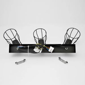 LED Spot TUBE II 3xE27/15W/230V negru