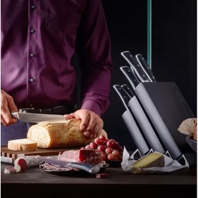 Wüsthof CLASSIC IKON set 7 cuțite bucătărie, suport, frasin/negru