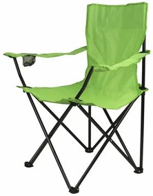 Scaun pliabil cu suport - verde deschis