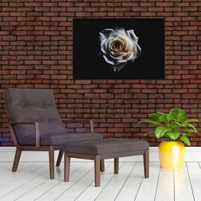 Tablou cu trandafir alb (90x60 cm)