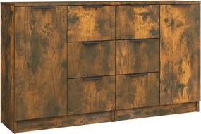 vidaXL Servantă, stejar fumuriu, 60x30x70 cm, lemn prelucrat