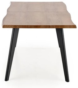 Masa de bucaterie Dickson II, lemn natural / negru