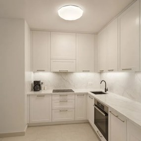 Plafonieră LED dimabilă HEX LED/72W/230V 3000-6000K Ø 50 cm albă + telecomandă