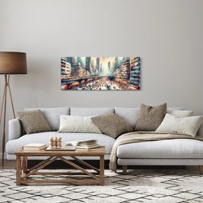 Tablou - Viața din marele oraș (120x50 cm)