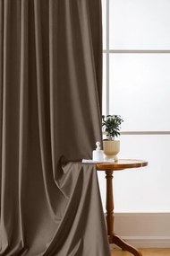 Draperie opaca maro VELVET 135x250 cm Sistem de agatare: Rejansa