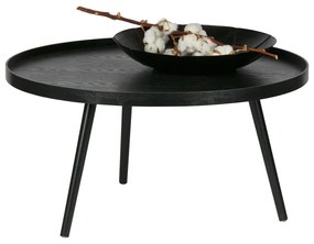 Măsuță de cafea WOOOD Mesa, ø 78 cm, negru