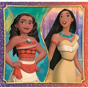 Prințesele Disney Puzzle Clementoni 3x48 piese