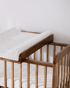 Saltea din spuma pentru masa de infasat din lemn, atasabila la patut bebe, 120x60 si 140x70 cm, impermeabila cu margini de protectie, 72x47 cm Lunca by Woodies
