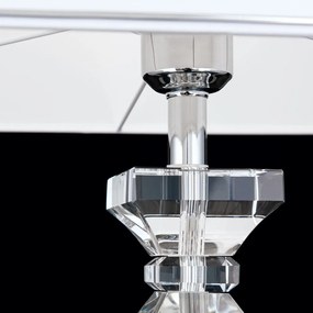 Veioza design decorativ cu cristal K9 POKAL alb/crom
