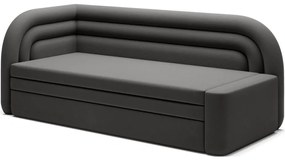 Canapea taupe extensibilă/cu spațiu de depozitare cu tapițerie din catifea cu colț pe partea stângă 223 cm Fabillo – ELTAP