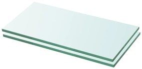 vidaXL Rafturi, 2 buc., 20 x 30 cm, panouri sticlă transparentă