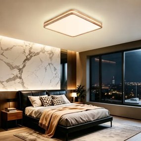 Brilagi - Plafonieră LED reglabilă MOLINA SQUARE LED/80W/230V stejar 60x60 cm + telecomandă